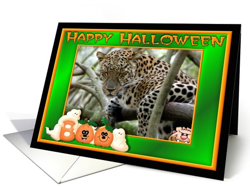 Halloween Leopard card (482246)