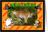 Halloween Bengal Tiger card