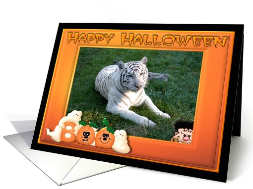 Halloween White Tiger card (482677)
