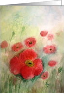 Red Poppies card