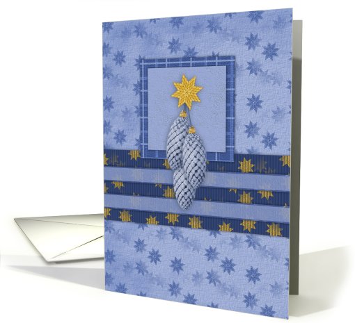 Blue Christmas card (479348)