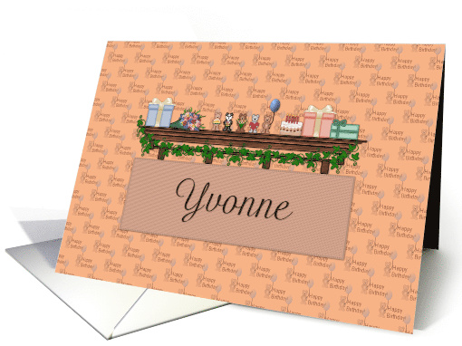 Birthday Yvonne card (479510)