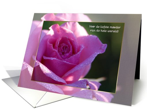 Liefste moeder/sweetest mother, Dutch Mother's Day card (580589)