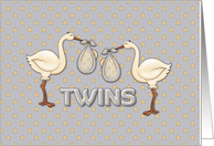 New Baby, Twin Boys card