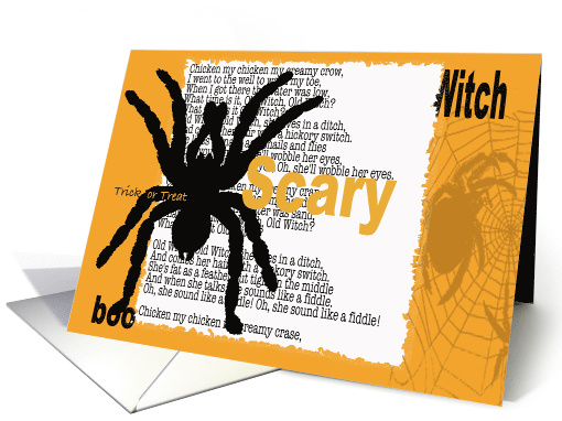 Scary Spider card (468985)