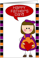 happy father’s day - from daughter card