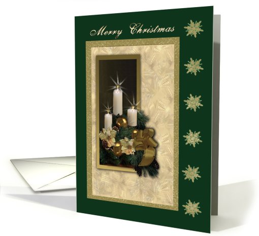 Christmas card,Candles card (477752)