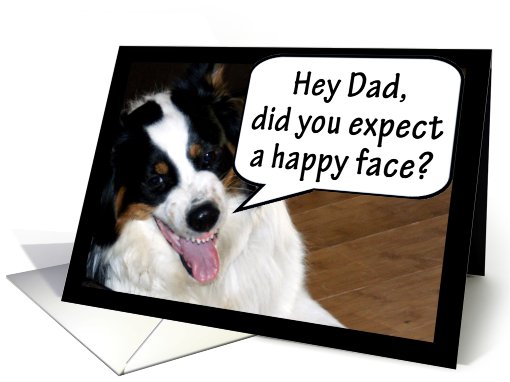 Snarly Face Missing You Dad card (480766)