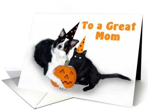Halloween Dog and Cat, Mom card (481197)