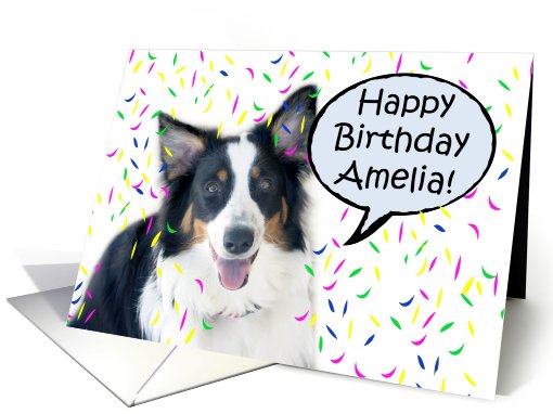 Happy Birthday Aussie, Amelia card (488177)
