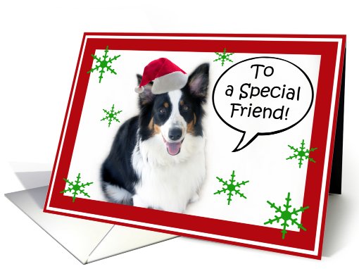 Santa Aussie, Special Friend card (488741)