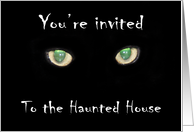 Spooky’s Eyes, Haunted House card