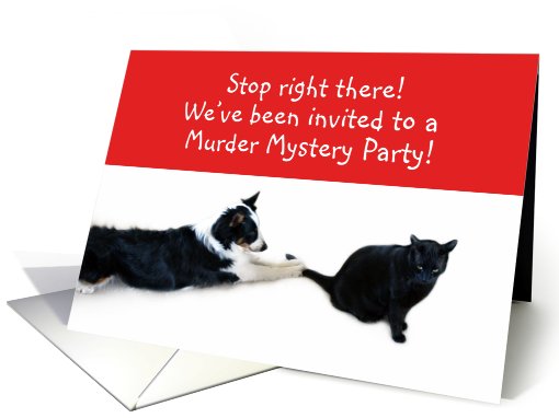 Stop right there! Murder Mystery card (495298)
