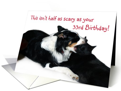 Scary Birthday, 33 card (503036)