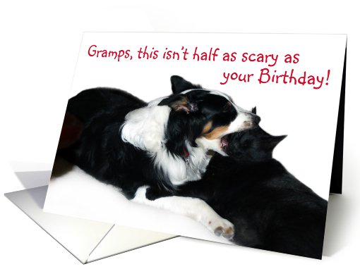 Scary Birthday, Grandpa card (503175)