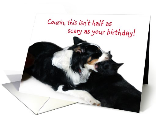 Scary Birthday, Cousin card (503186)