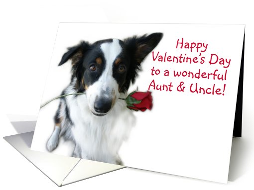 Valentine Rose, Aunt and Uncle card (514329)
