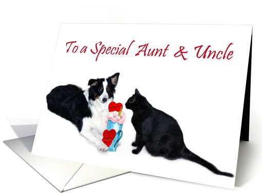 Valentine Shake, Aunt & Uncle card (519131)