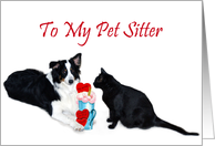 Valentine Shake, Pet Sitter card
