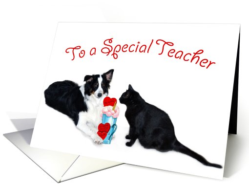 Valentine Shake, Teacher card (558072)