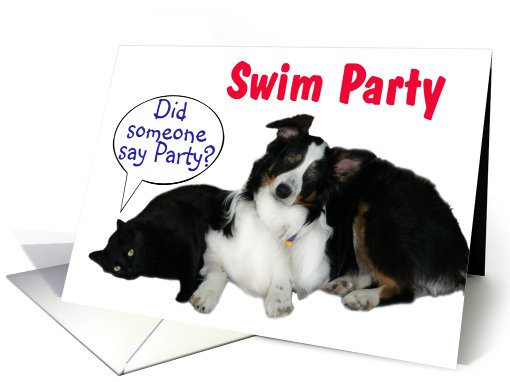 It's a Party, Swim Party card (602944)