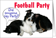 It’s a Party, Football Party card