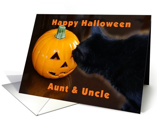 Happy Halloween Aunt & Uncle card (476911)