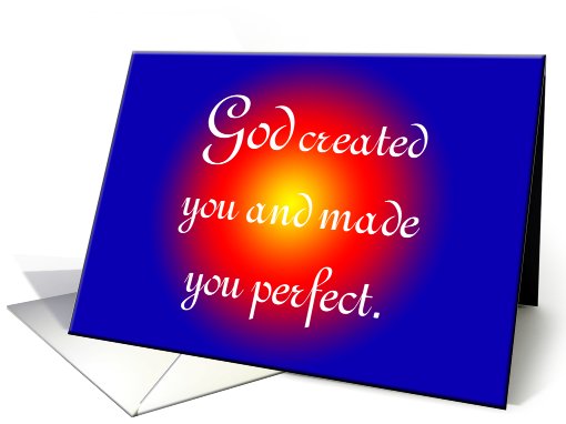 God's Perfect Creation card (494627)