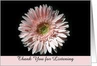 Pink Daisy, Thank You for Listening card