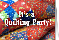 Quilting Party card