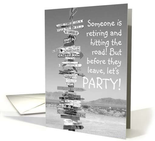 Road Signs Highway, Party card (503907)