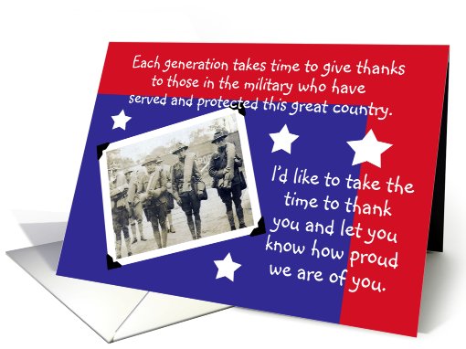 Veteran's Day, Each Generation card (505762)