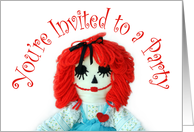 Rag Doll, Pary Invitation card