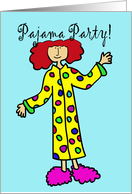 Pajama Party Invitation card