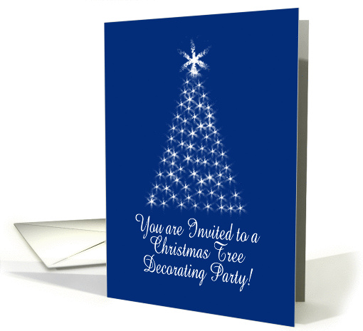 Starlight Christmas Tree Invitation Tree Decorating card (870887)