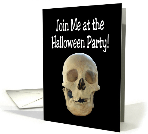 Scull Halloween Party card (870899)