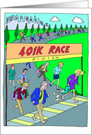 401K Race : Good Luck Marathon card