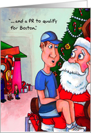 Santa’s Lap : Runner’s Christmas card