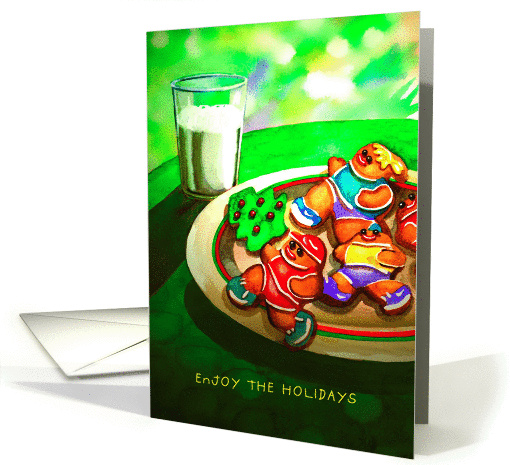 Gingerbread Runners : Holidays card (473737)