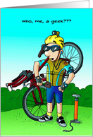 Cycling Geek : Funny Birthday Card