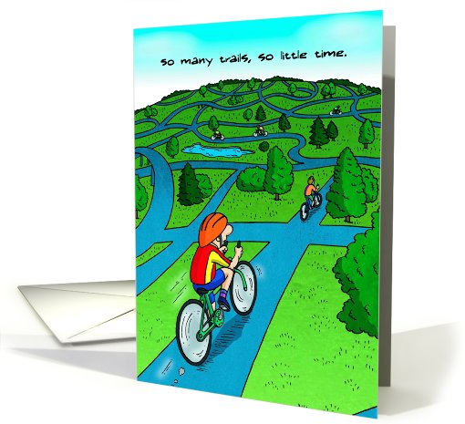 Cycling Trail : Good Luck card (474201)