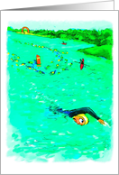 Swimming Off Course : Funny Birthday Card