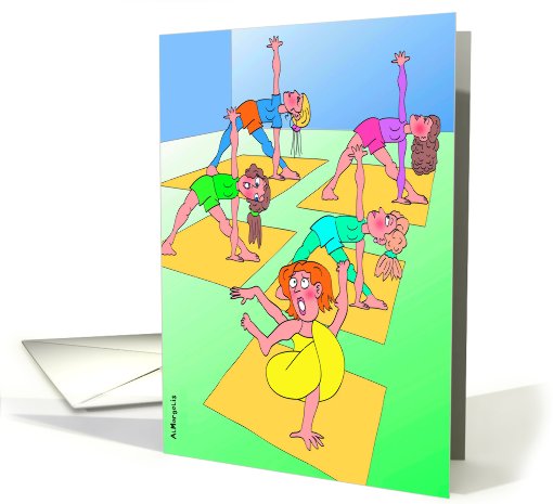 Twisted Yoga : Funny Birthday card (474270)