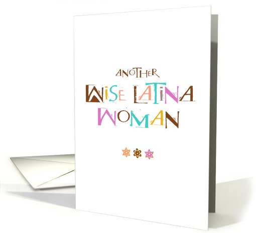 Wise Latina Woman : Happy Birthday card (484638)
