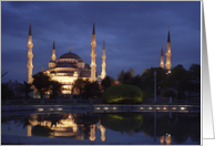 The Blue Mosque in Istanbul, Turkey card