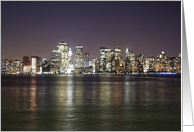 Manhattan by night card