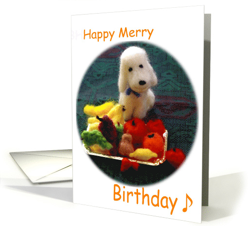 Fruits&Dog - Happy Birthday card (472209)