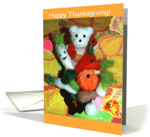 Happy Thanksgiving-bear&vegetable card (472890)