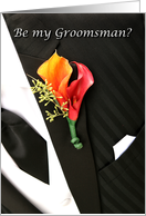 Wedding be my Groomsman card