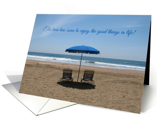 Retirement Beach Chairs card (1096458)